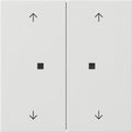 Pulsador con tecla basculante de 2 elementos y símbolos de flecha para Gira One y KNX System 70 (Gira F100) Gira – ref. 5174112