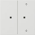 Pulsador con tecla basculante de 2 elementos sin imprimir / símbolos de flecha para Gira One y KNX System 70 (Gira F100) Gira – ref. 5175112
