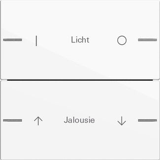 Juego de tecla basculante de 2 elementos personalizable para sensor táctil 4.55 Gira – 8 colores