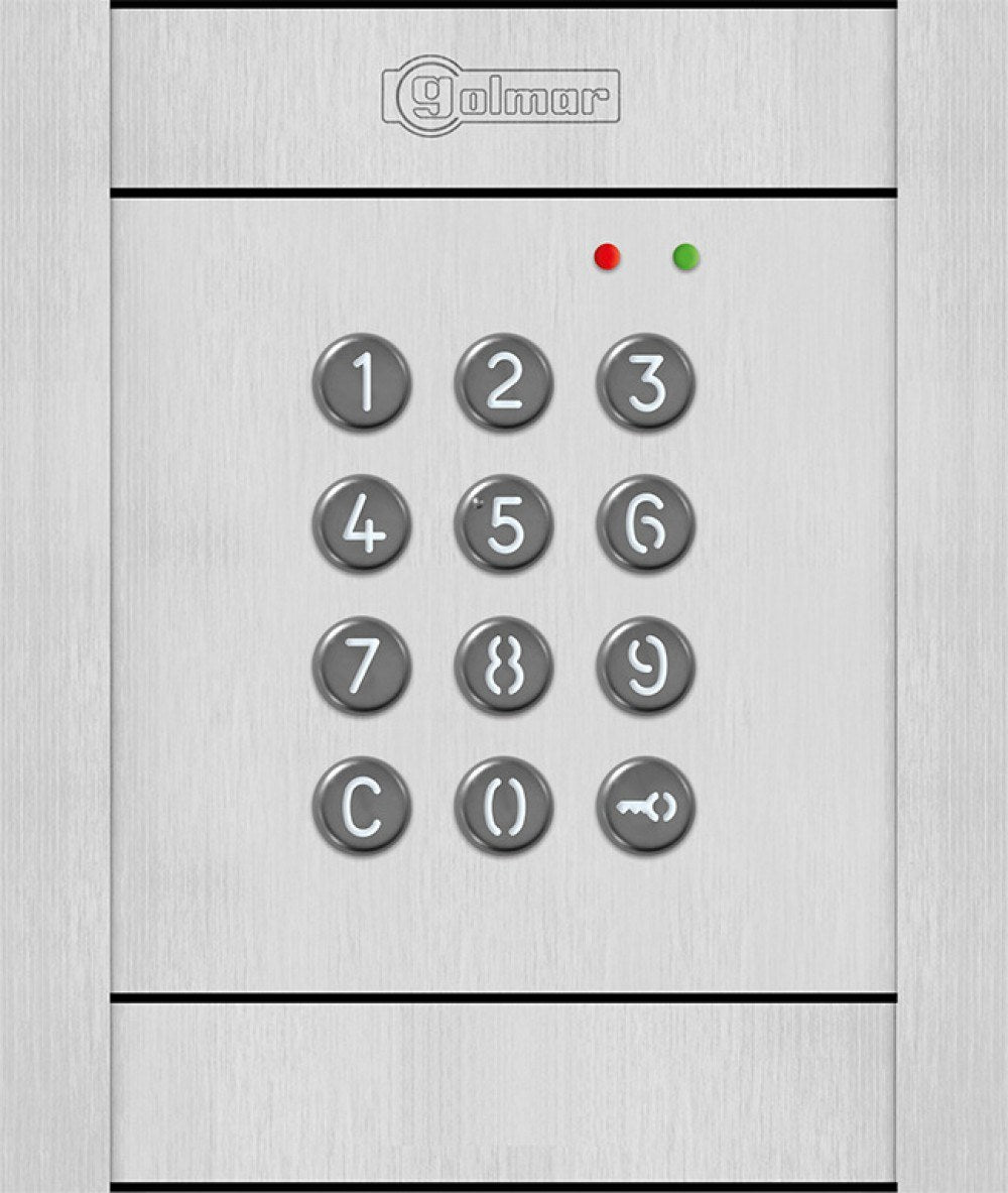 Kit de control de accesos por teclado Golmar N4301/AL con abrepuertas