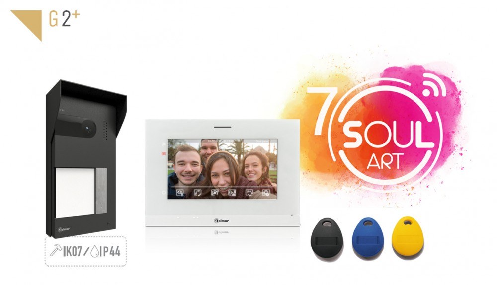 Kit videoportero Golmar Soul 2 hilos para 1 vivienda