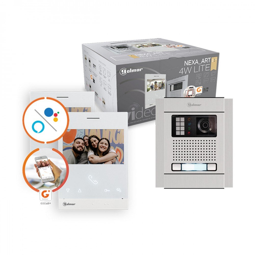 Kit videoportero Golmar Nexa para 2 viviendas con Wi-Fi
