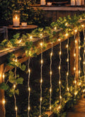Guirnalda micro LED de luz cálida, cable verde o transparente, de 2 a 30 m