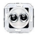 Interruptor-conmutador doble de manecilla 10AX 250 V~ Fontini Venezia