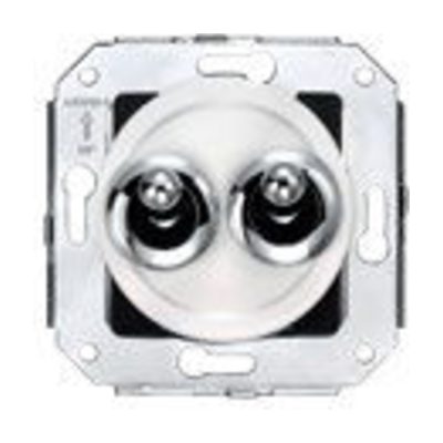 Interruptor-conmutador doble de manecilla 10AX 250 V~ Fontini Venezia