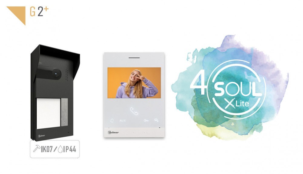 Kit videoportero Golmar Soul 2 hilos para 1 vivienda