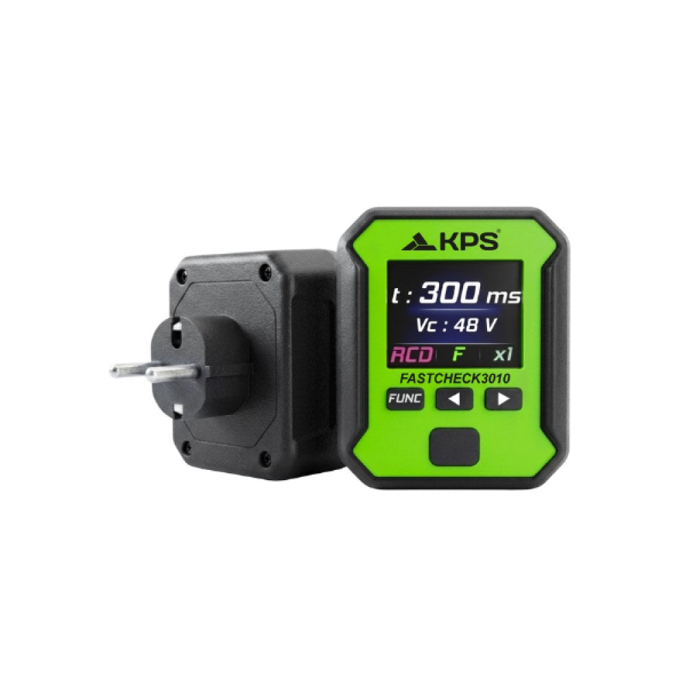 Comprobador multifunción KPS FASTCHECK3010 para enchufes, RCD y bucle