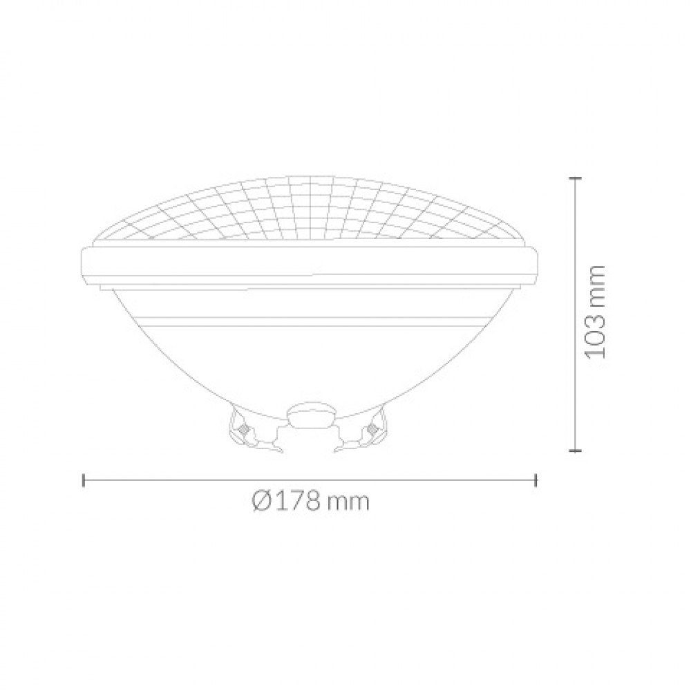 Lámpara LED PAR56 para piscina LDV 35 W, blanca o RGB