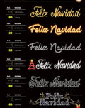 Letrero LED Feliz Navidad, medida y diseño a elegir