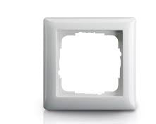 Marco de 1 elemento Gira Standard 55 blanco brillo, blanco mate o crema