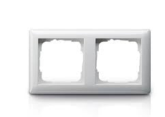 Marco de 2 elementos Gira Standard 55 blanco brillo, blanco mate o crema