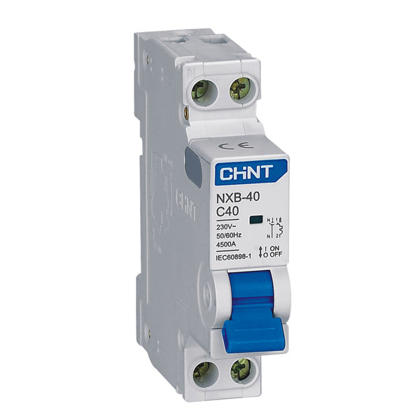 Magnetotérmico Chint NXB-40 1P+N 25 A 4,5 kA curva C