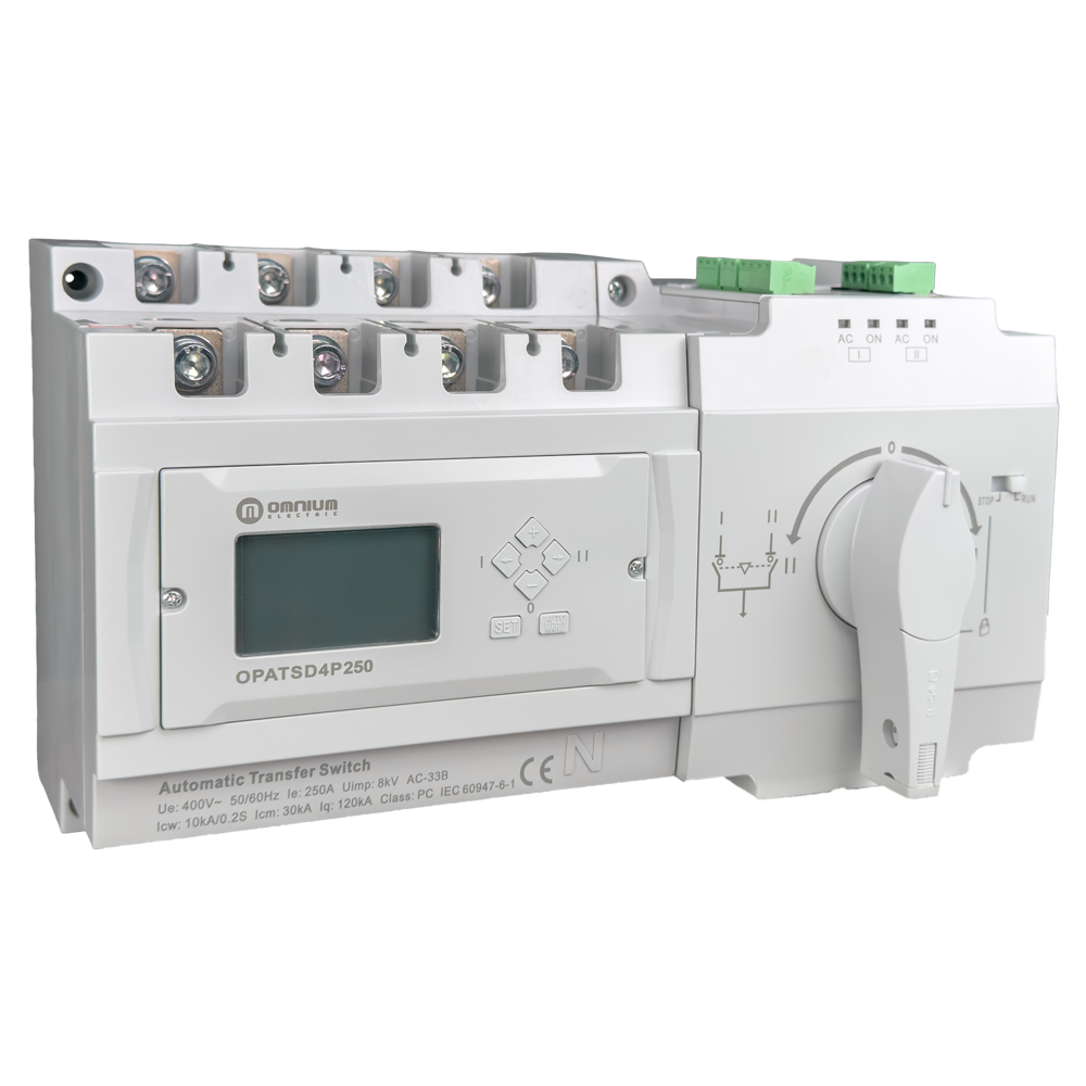 Interruptor de transferencia automática Omnium OPATSD4P250 4P 250 A