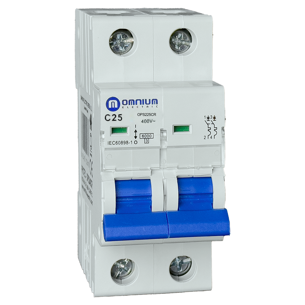 Magnetotérmico Omnium OPS 2P 25 A 6 kA curva C