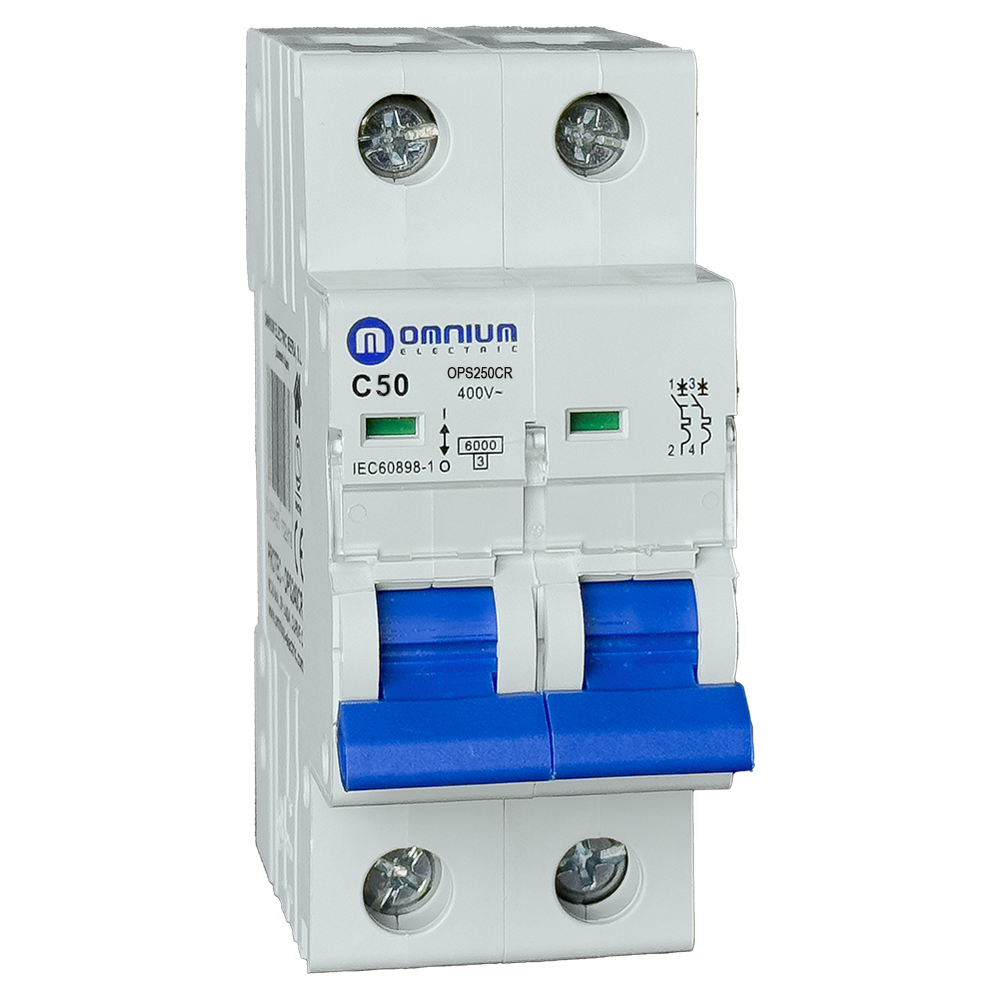 Magnetotérmico Omnium OPS 2P 50 A 6 kA curva C