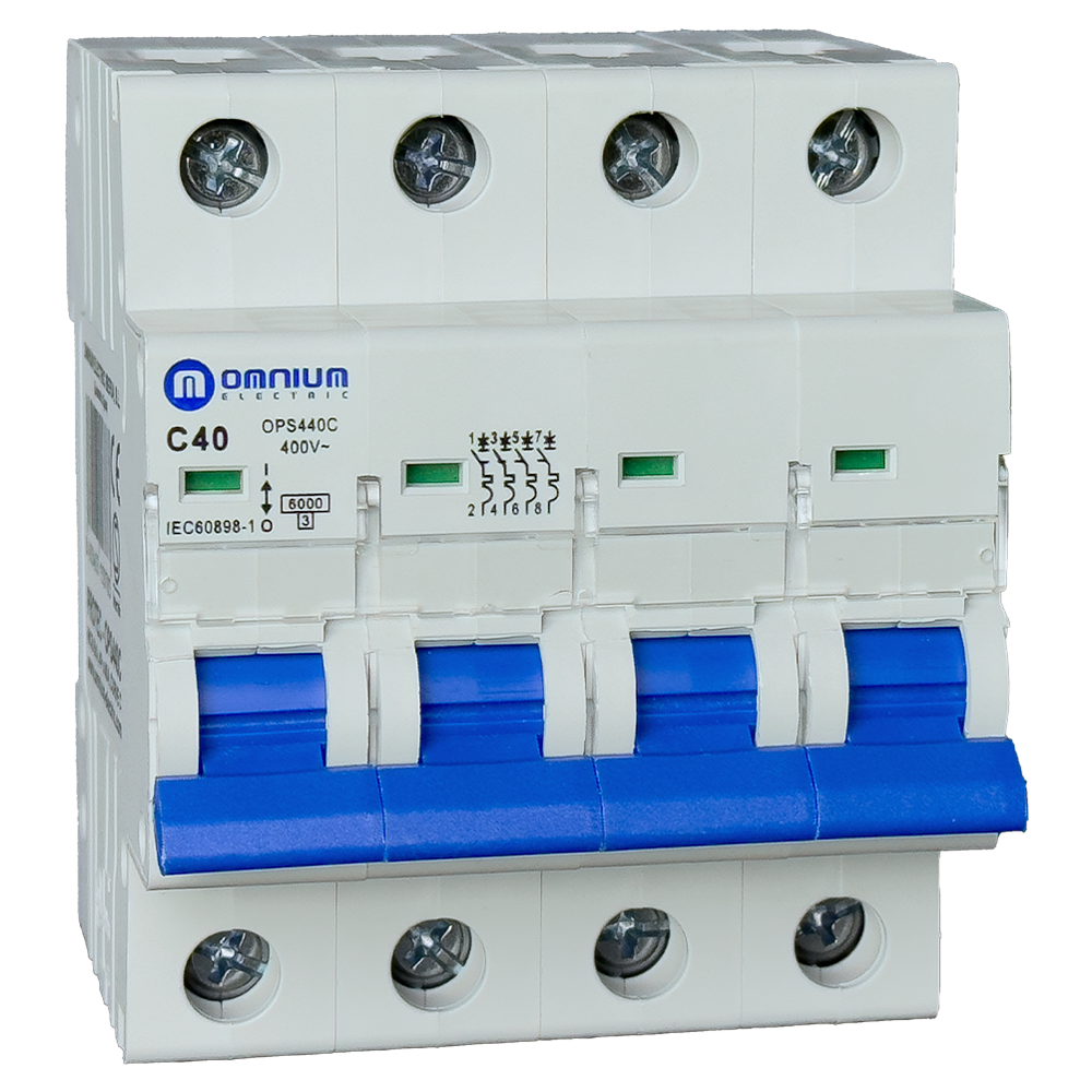 Magnetotérmico Omnium OPS 4P 40 A 6 kA curva C