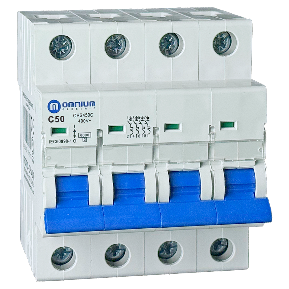 Magnetotérmico Omnium OPS 4P 50 A 6 kA curva C