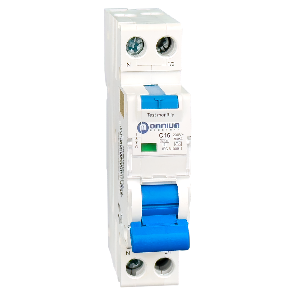 Magnetotérmico diferencial Omnium OPW1N16C030A 1P+N 16 A curva C 30 mA