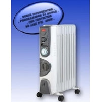 Radiador de aceite Fuego Polar 2500 W, 11 elementos, programador y convector