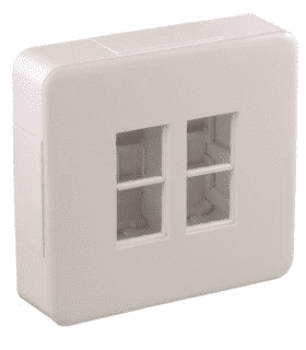Puesto de trabajo de superficie 2x4 + 4x4 módulos Efapel