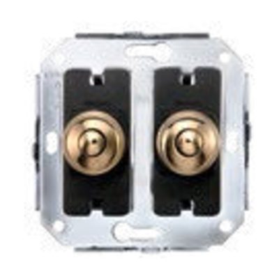 Pulsador doble de botón 10AX 250 V~ Fontini 1950