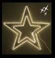 Estrella de 5 puntas LED + flash 1,02 x 1,07 m