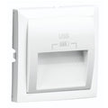 Tapa para doble cargador USB Logus 90 blanco Efapel – ref. 90673TBR