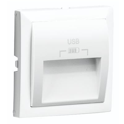 Tapa para doble cargador USB Logus 90 blanco Efapel – ref. 90673TBR