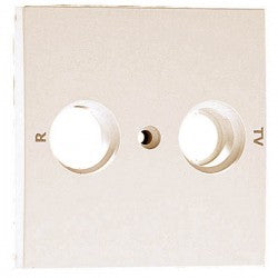 Tapa para toma de TV multimarca de 2 salidas Logus 90 marfil Efapel – ref. 90685TMF