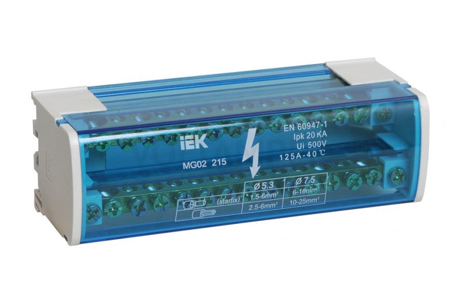 Bloque repartidor Leipole UK415, 4 polos, 125 A