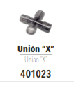 Unión en X para hilo luminoso