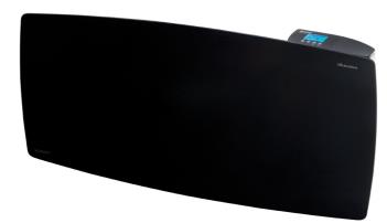 Emisor seco de cristal Ducasa Vitro 750 Ducaheat negro, 750 W